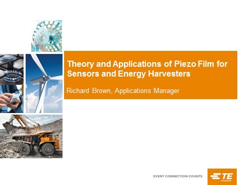 センサおよび環境発電用ピエゾ フィルムの理論と用途に関するオンライン セミナー